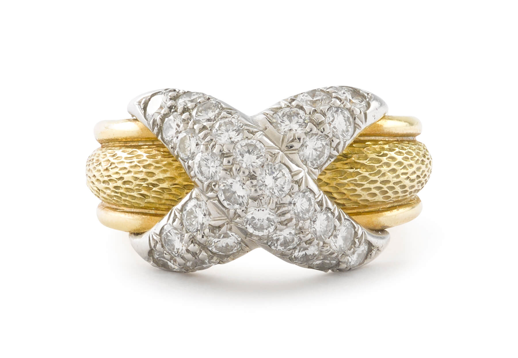 Tiffany & Co. Schlumberger® Vigne ring with diamonds.