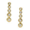 14 Karat Yellow Gold Graduated Diamond Dangle Earrings