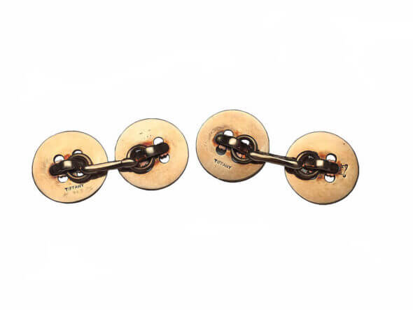 14 Karat Yellow Gold Tiffany & Co. Button Cufflinks