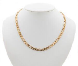 14 Karat Yellow Gold 20" Figaro Chain