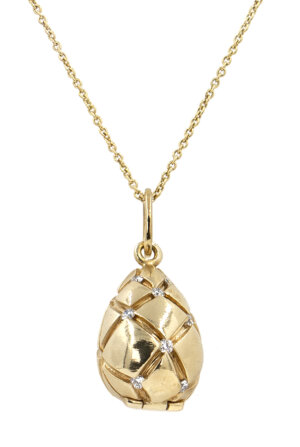 18 Karat Yellow Gold .36 Carat Diamond Locket